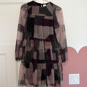 Zara patchwork girls dress 13-14